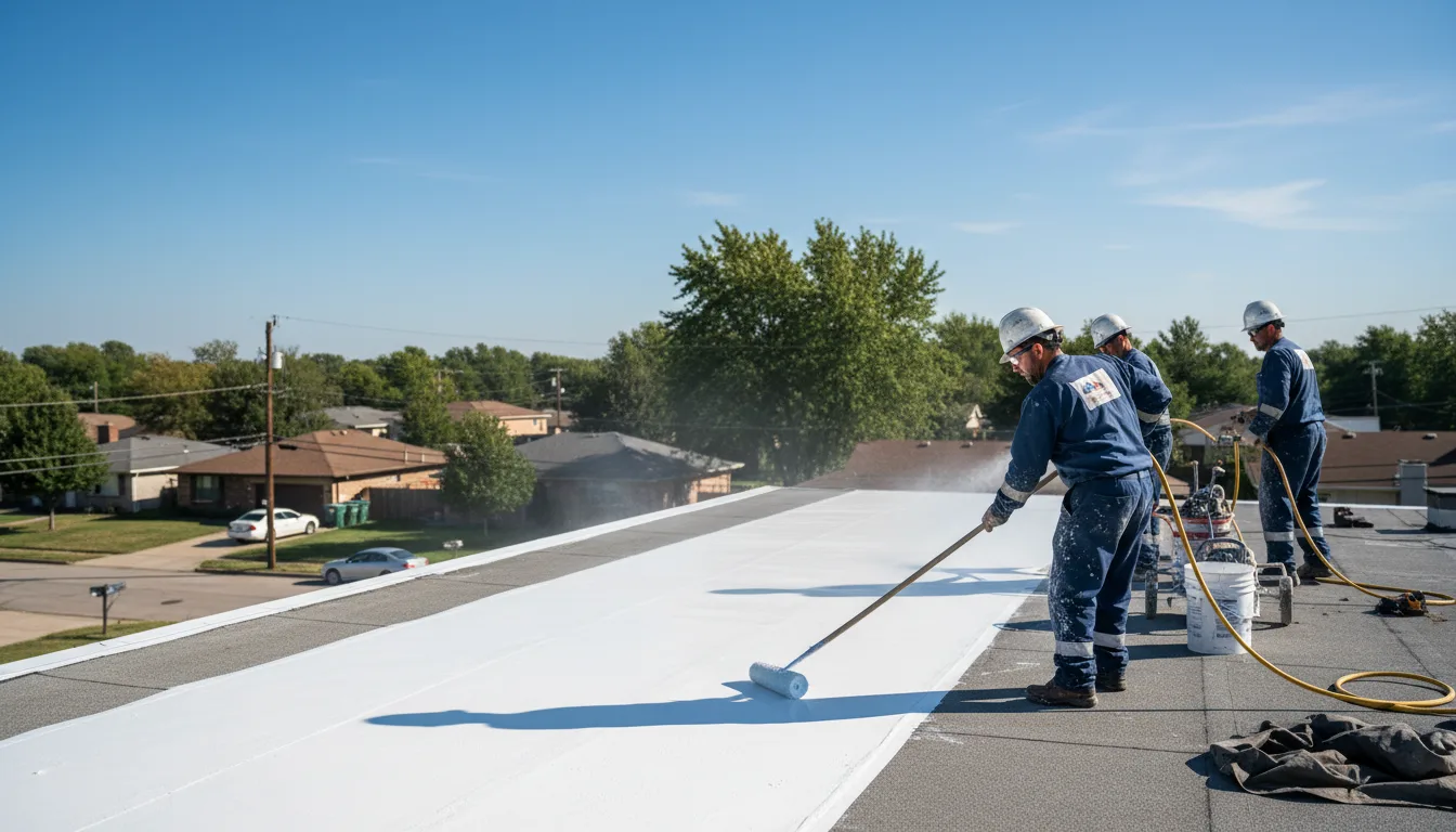 Commercial roof coating in Kingsville, MO near me